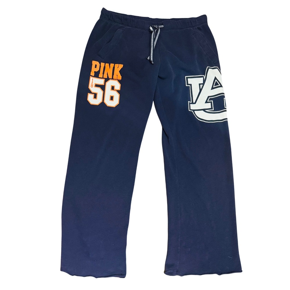 PINK Auburn Tigers Sweatpants Navy Blue Collegiate Collection Women Medium M